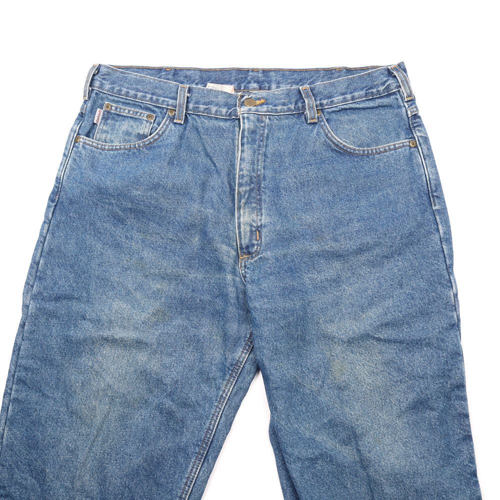 Vintage Carhartt Blanket Lined Straight Leg Denim Pants - XL