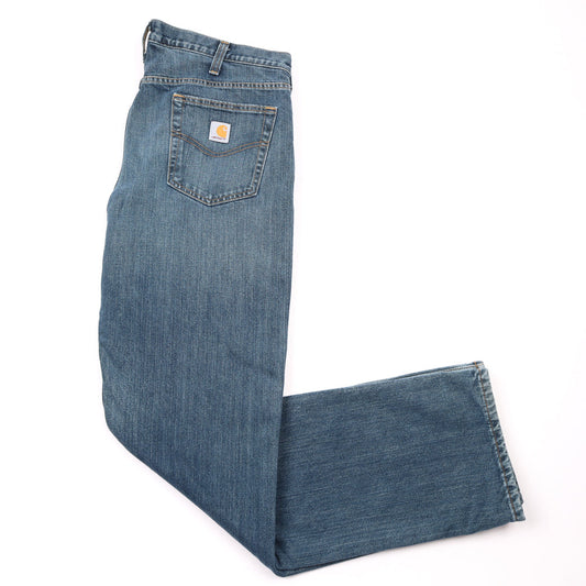 Vintage Carhartt Straight Leg Blanket Lined Denim Pants - XL