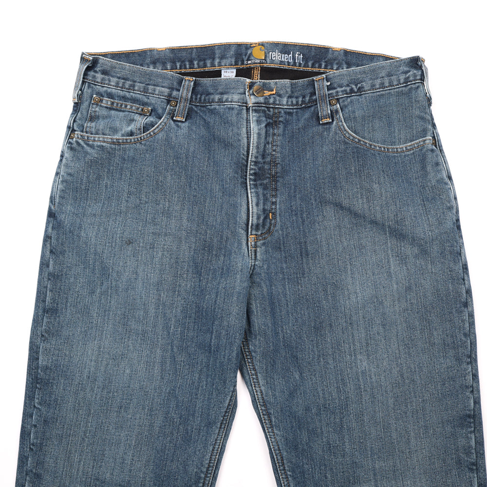 Vintage Carhartt Straight Leg Blanket Lined Denim Pants - XL