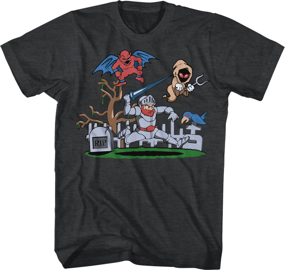 Arthur vs The Undead Ghosts 'N Goblins T-Shirt