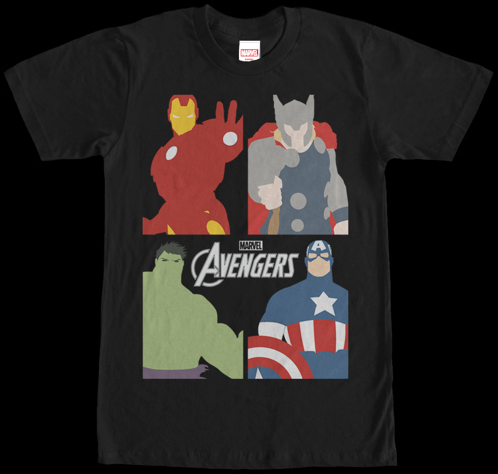 Avengers Portraits Marvel Comics T-Shirt