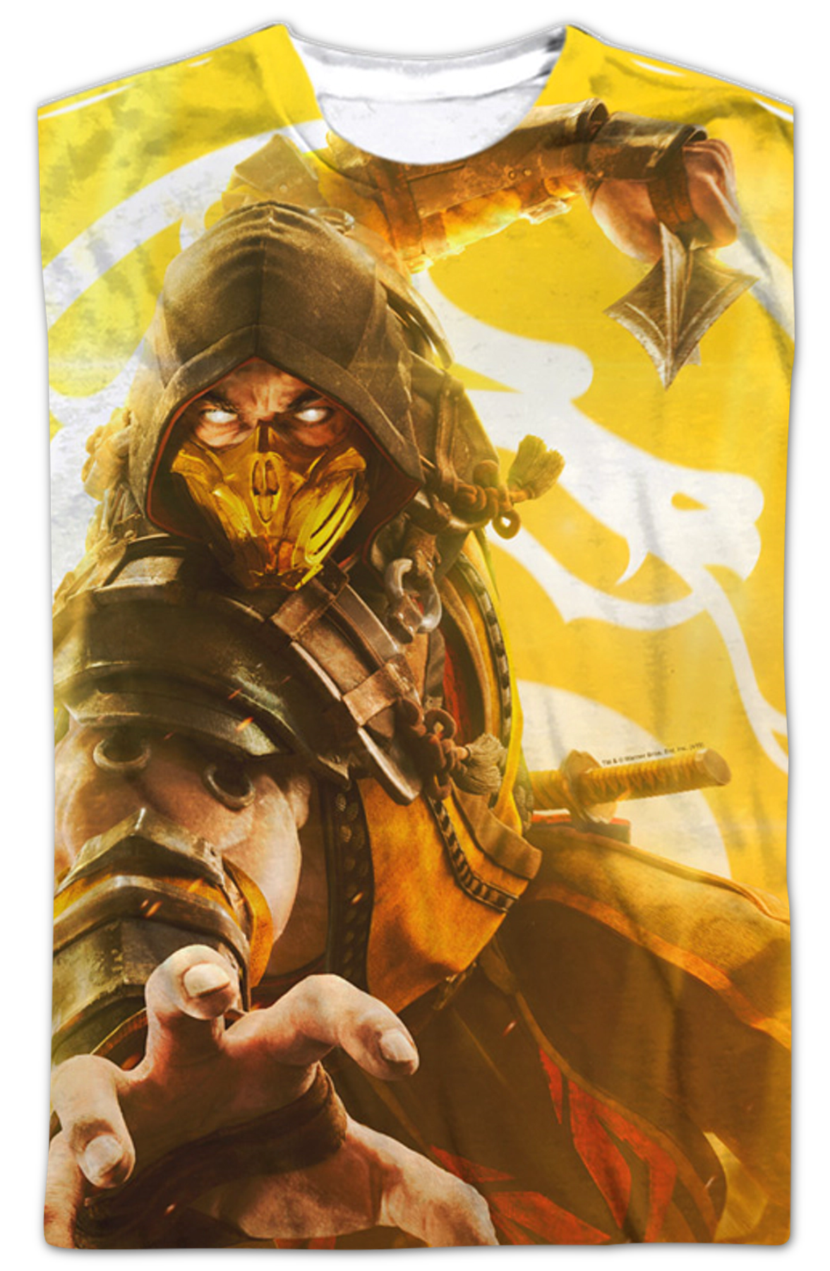 Big Print Scorpion Mortal Kombat T-Shirt