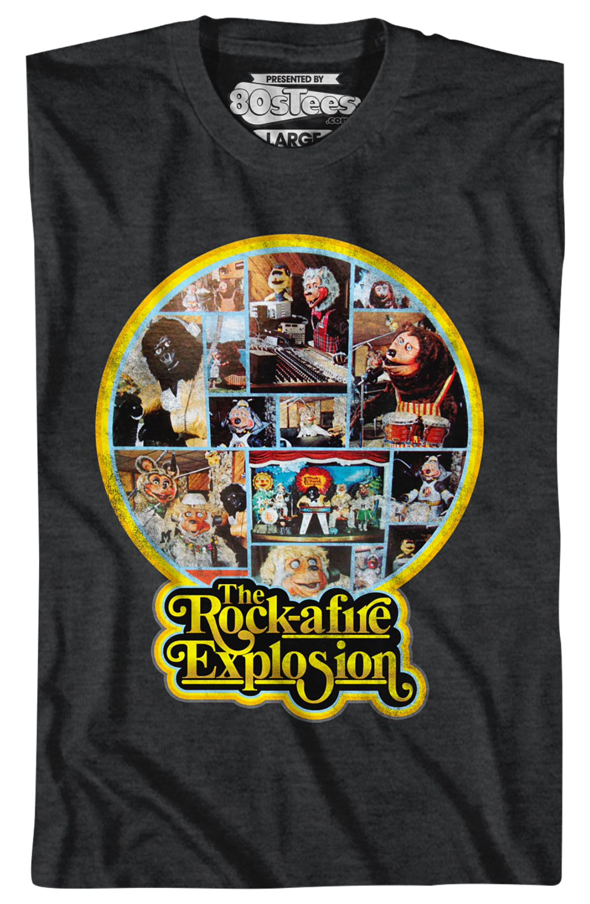 Black 1st Album Back Cover Rock-afire Explosion T-Shirt