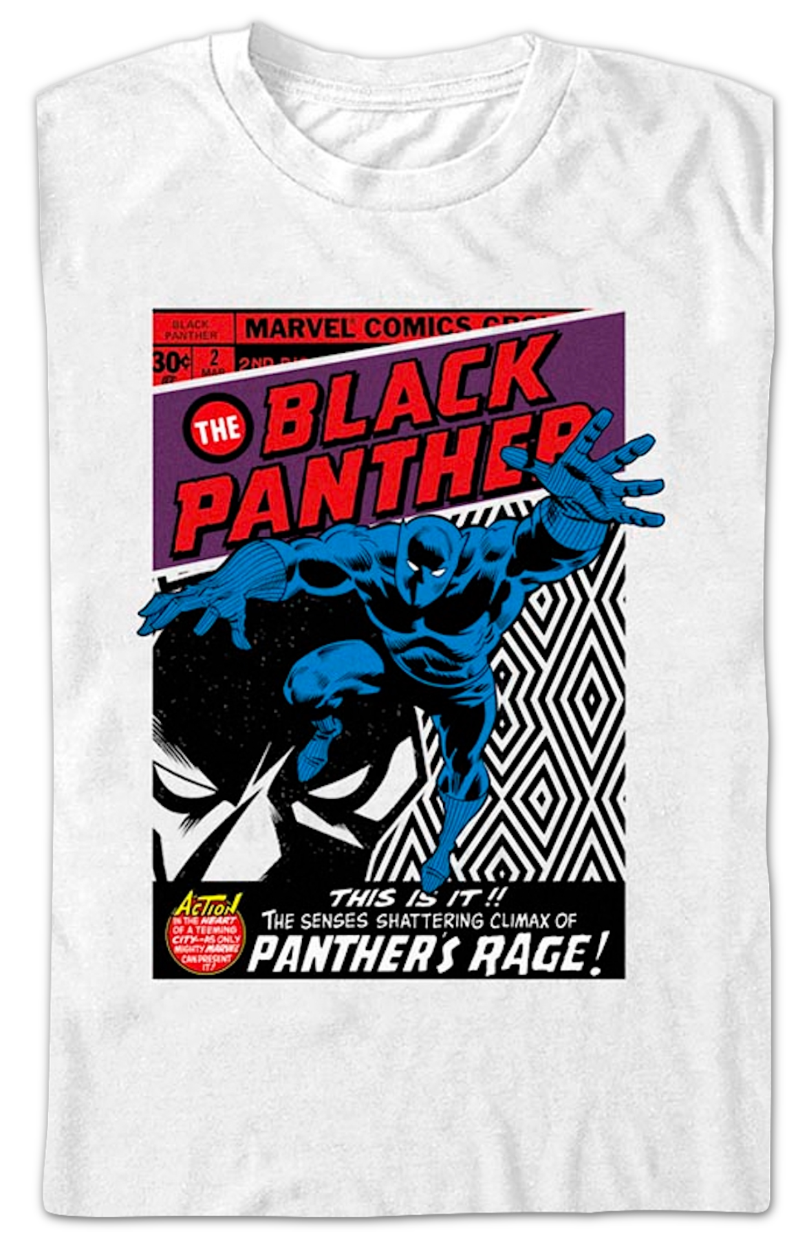 Black Panther Rage Marvel Comics T-Shirt