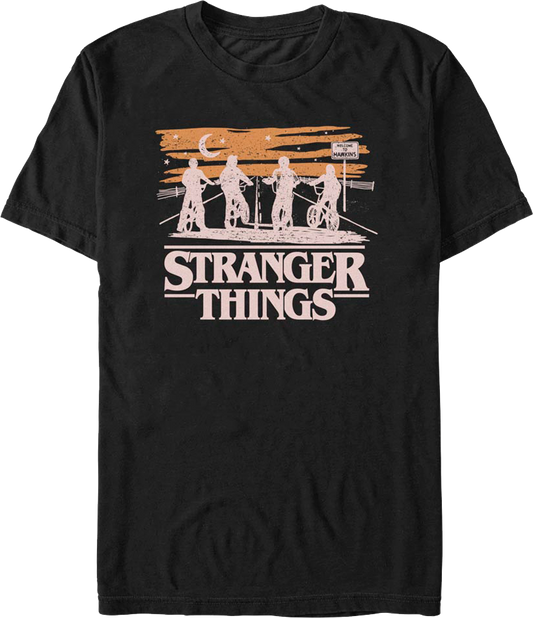 Black Silhouettes Stranger Things T-Shirt