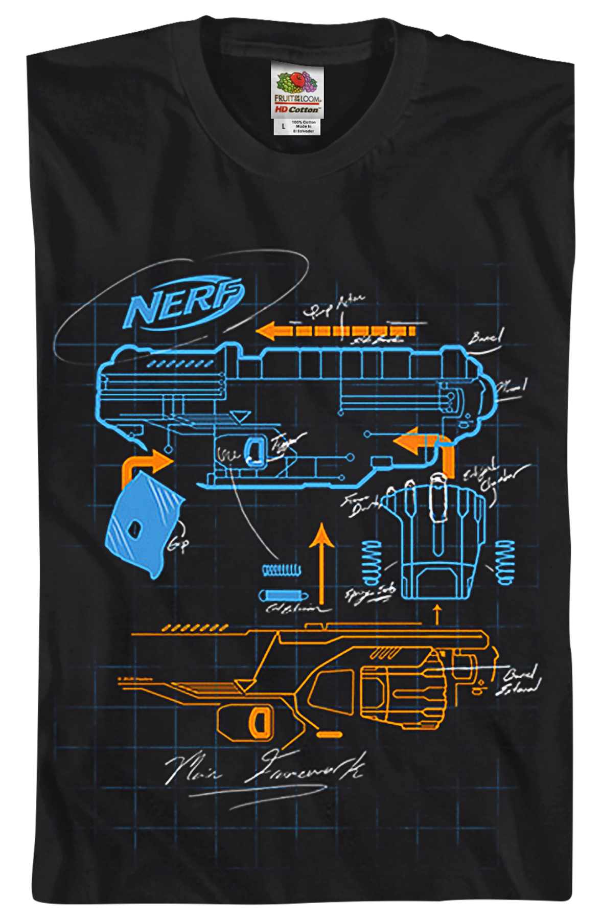 Blaster Blueprint Nerf T-Shirt