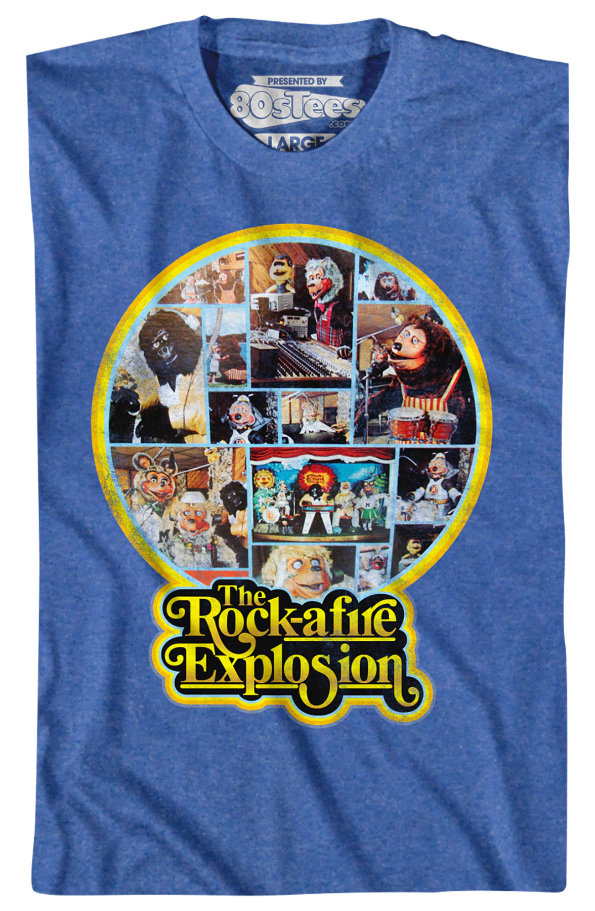 Blue 1st Album Back Cover Rock-afire Explosion T-Shirt