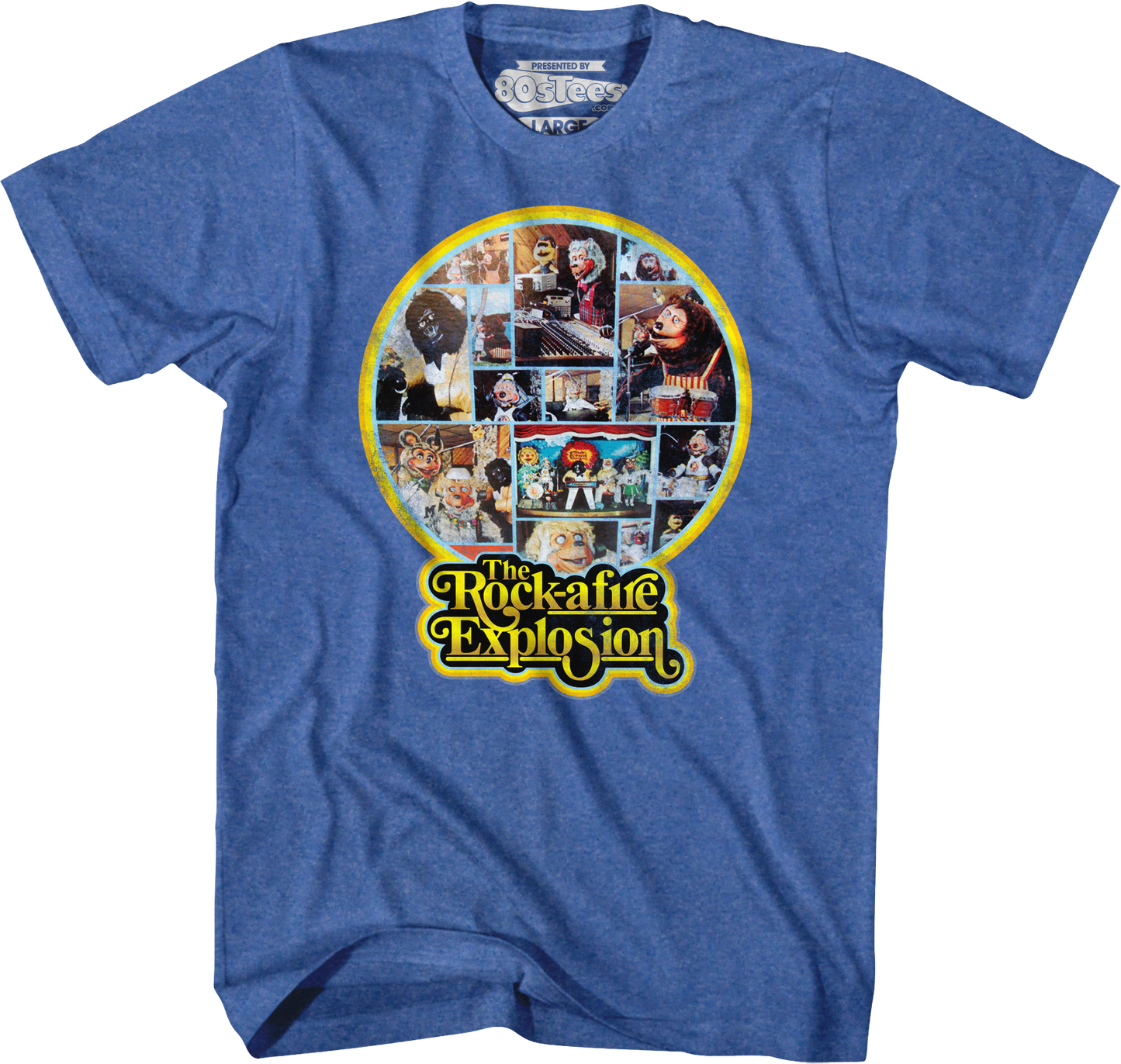 Blue 1st Album Back Cover Rock-afire Explosion T-Shirt