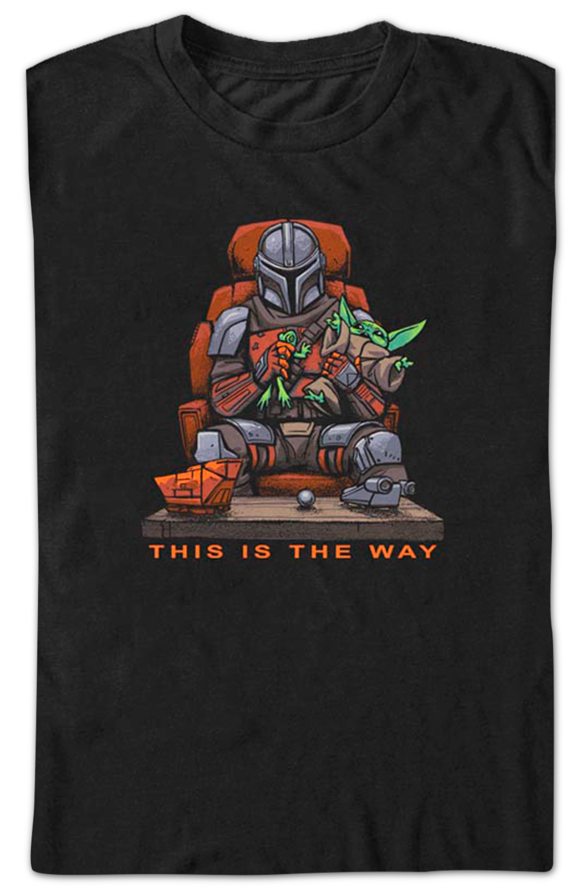 Bounty Hunter and Child The Way The Mandalorian Star Wars T-Shirt