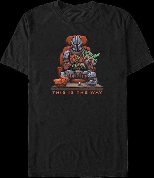 Bounty Hunter and Child The Way The Mandalorian Star Wars T-Shirt