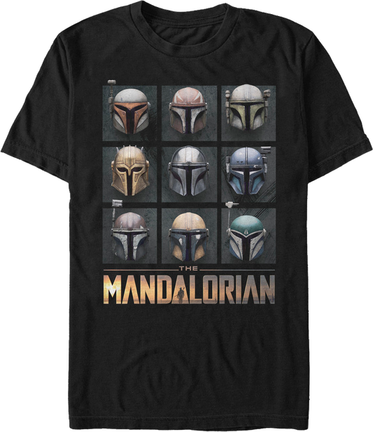 Bounty Hunter Helmets Star Wars The Mandalorian T-Shirt