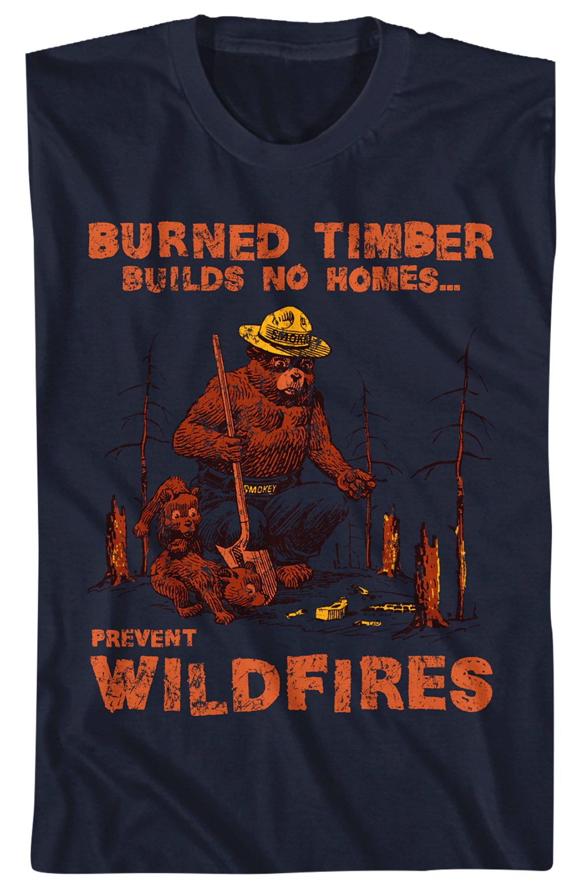 Burned Timber Smokey Bear T-Shirt