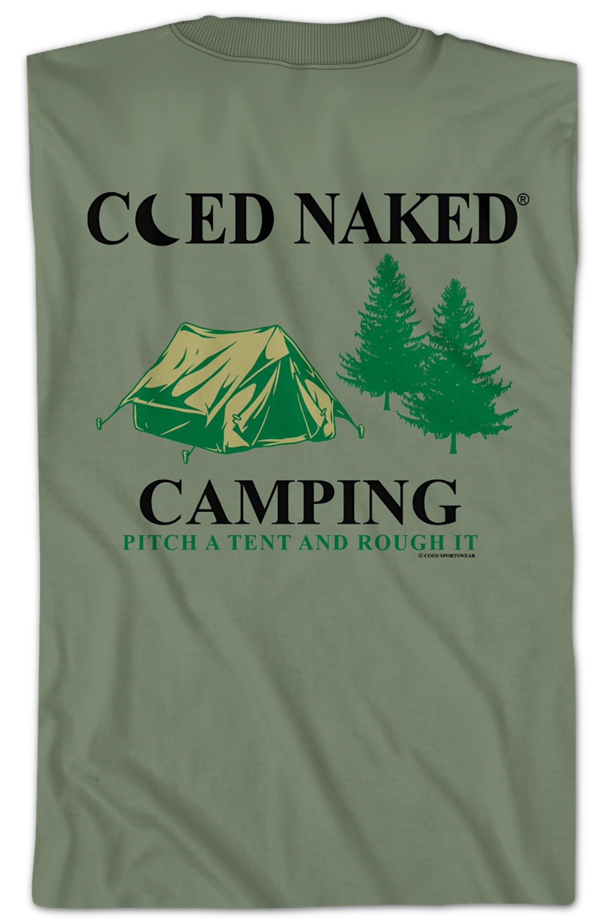 Camping Coed Naked T-Shirt