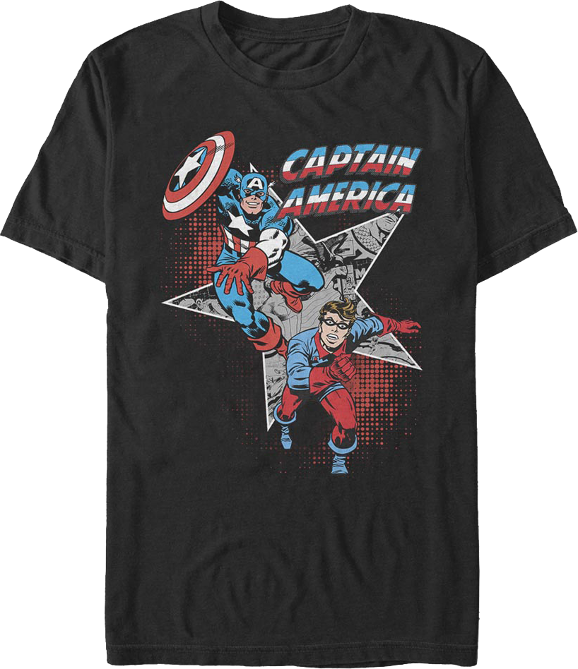 Captain America And Bucky Marvel Comics T-Shirt
