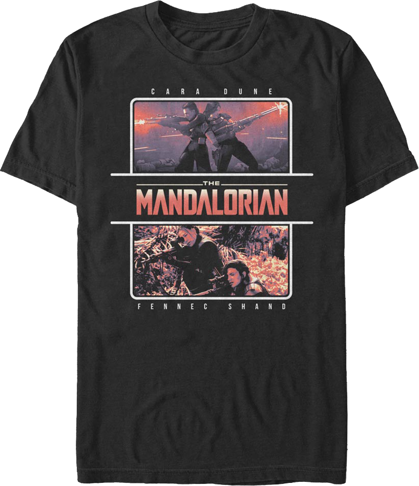 Cara Dune And Fennec Shand The Mandalorian Star Wars T-Shirt