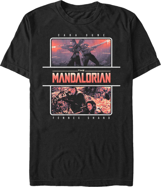 Cara Dune And Fennec Shand The Mandalorian Star Wars T-Shirt
