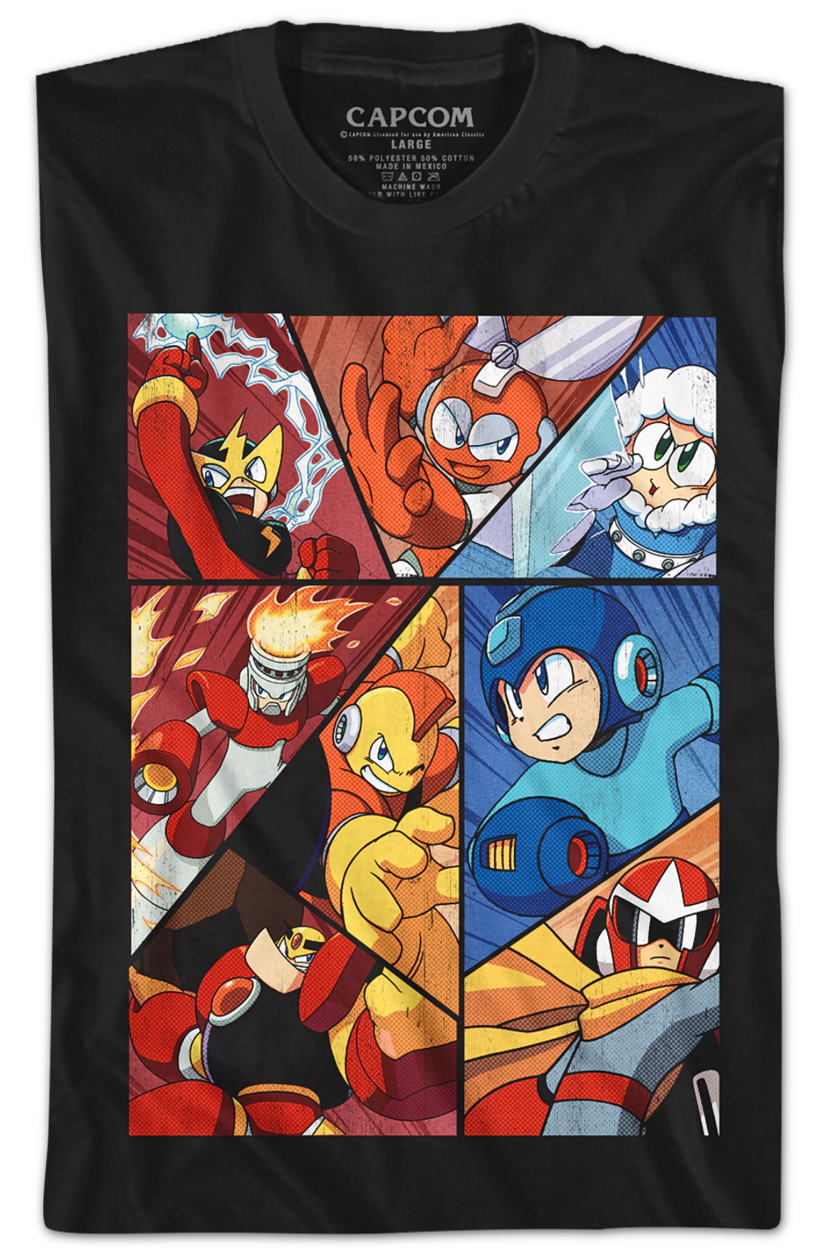 Character Collage Mega Man T-Shirt