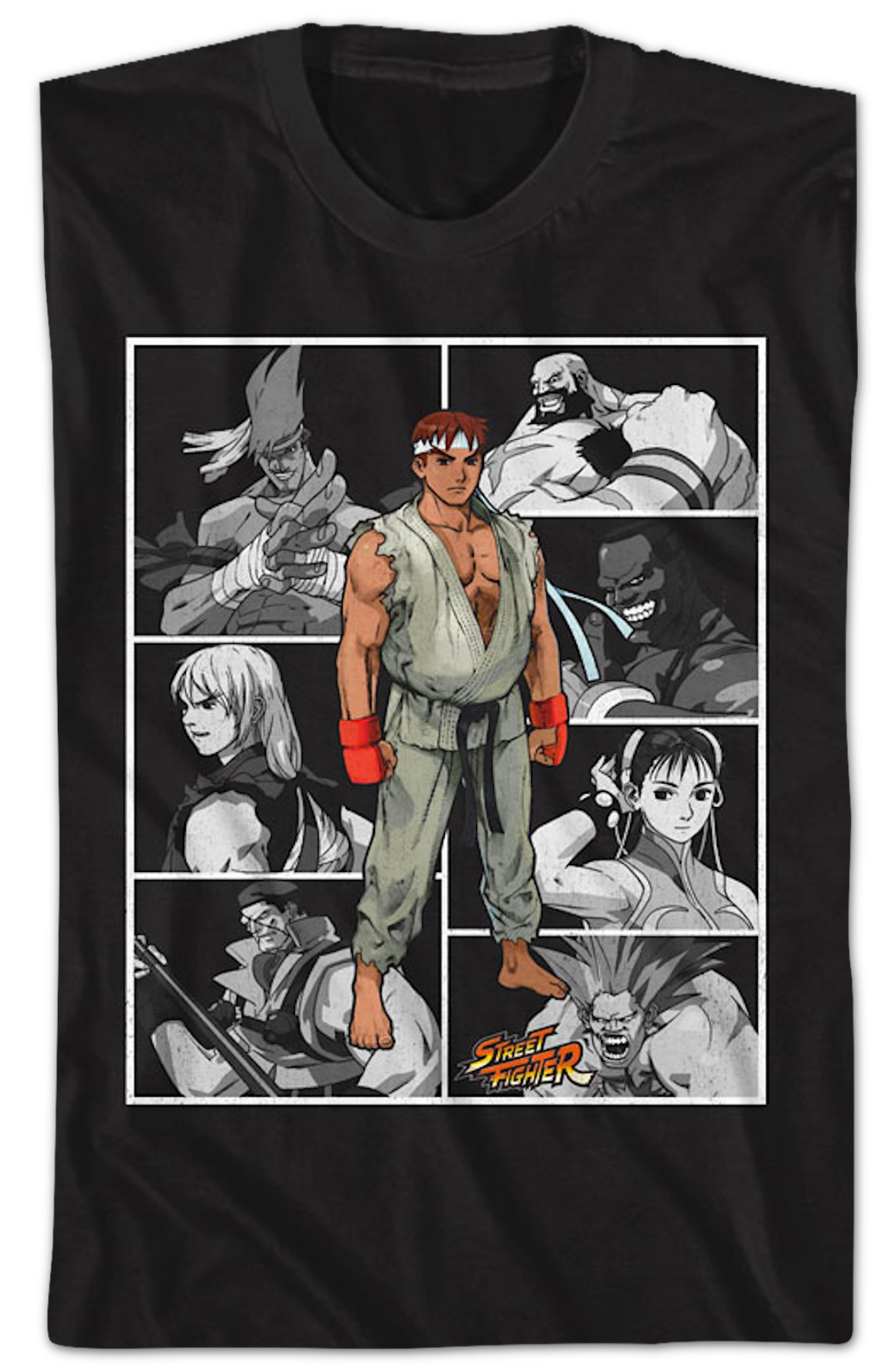 Character Collage Street Fighter T-Shirt