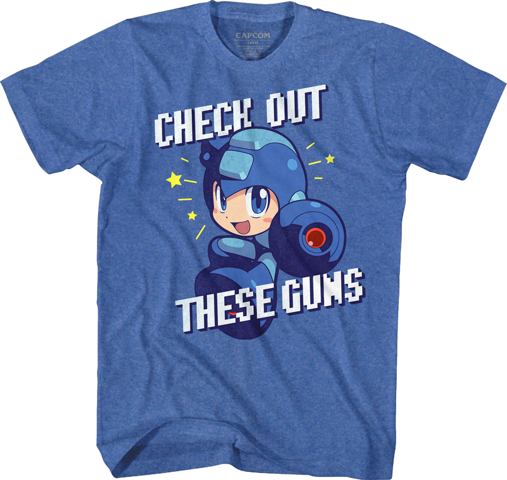 Check Out These Guns Mega Man T-Shirt