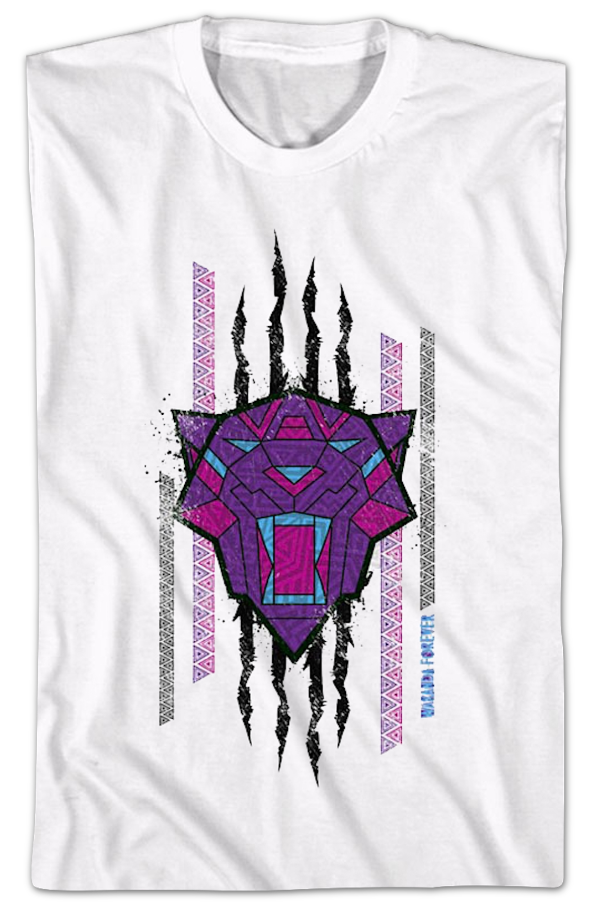 Clawed Sketch Black Panther Wakanda Forever Marvel Comics T-Shirt