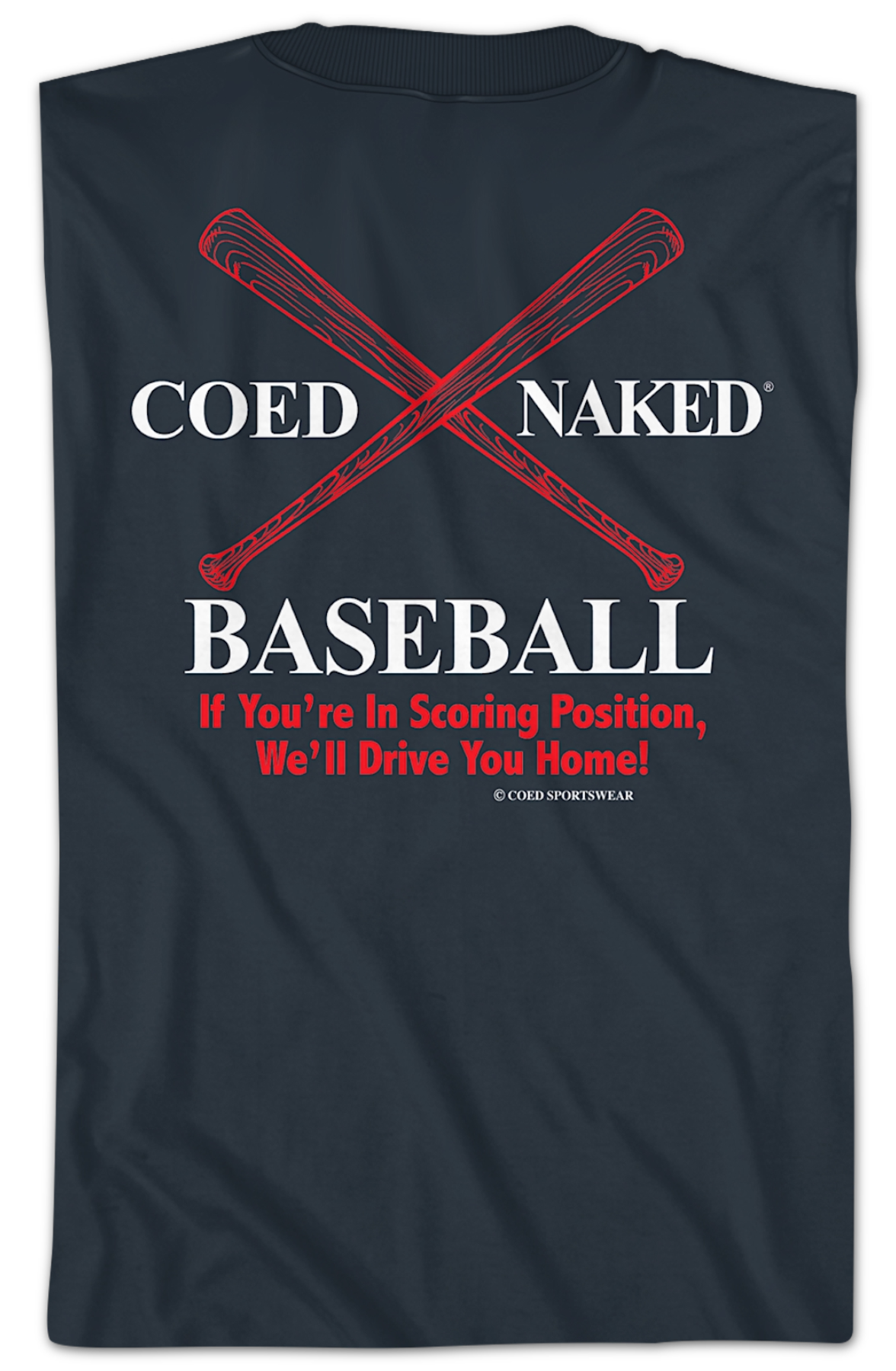 Baseball Coed Naked T-Shirt