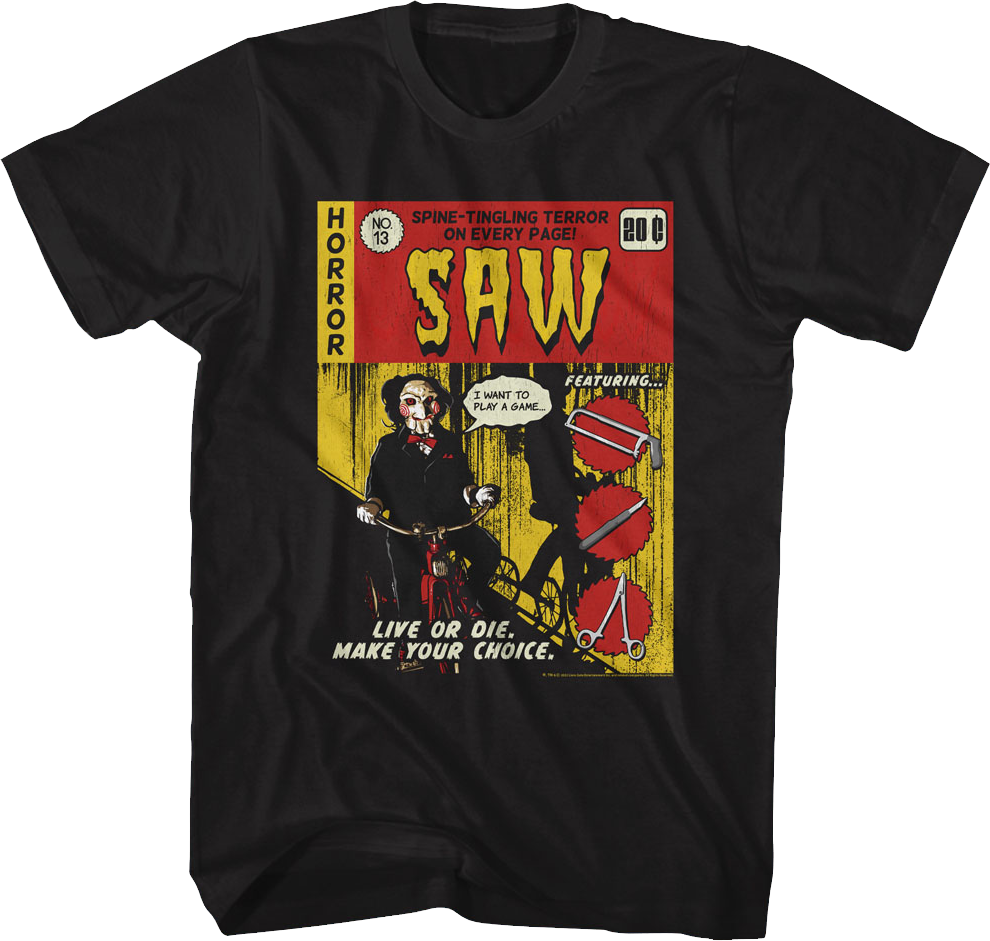 Comic Book Cover Saw T-Shirt