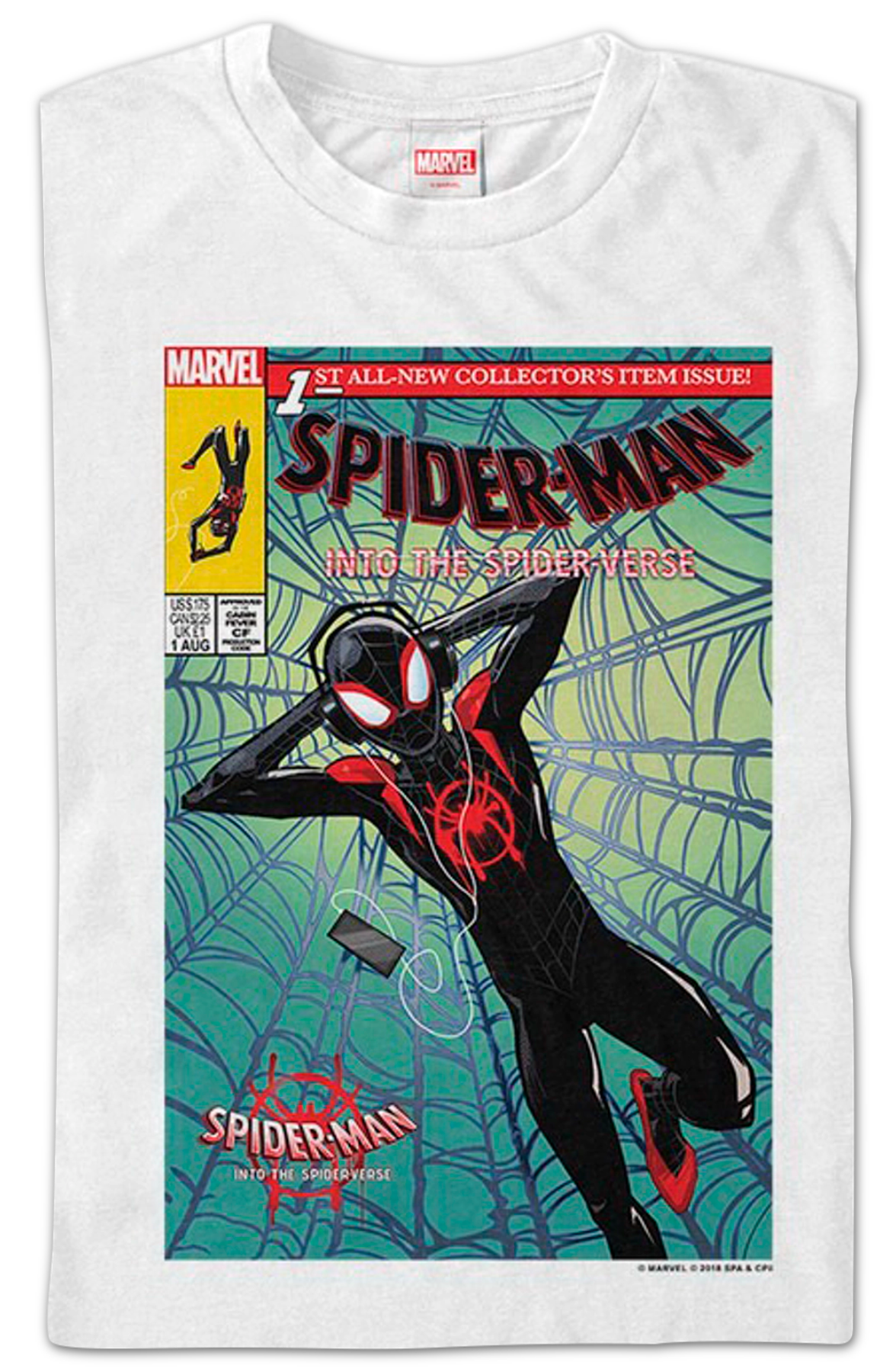 Comic Book Cover Spider-Man Into The Spider-Verse T-Shirt