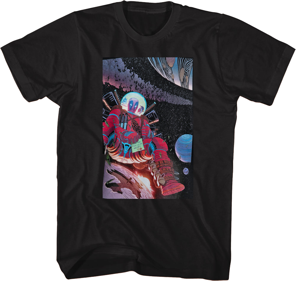 Deadpool In Space Marvel Comics T-Shirt