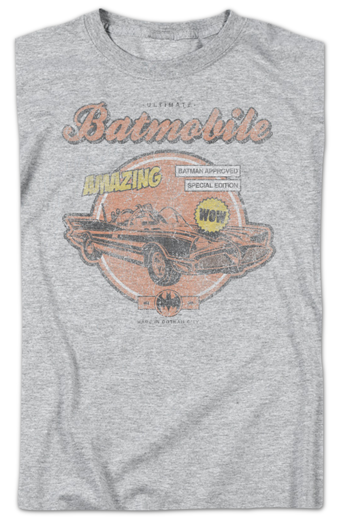 Distressed Batmobile DC Comics T-Shirt