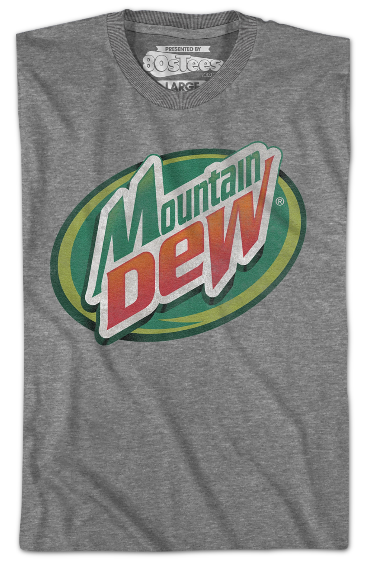 Distressed Circle Logo Mountain Dew T-Shirt