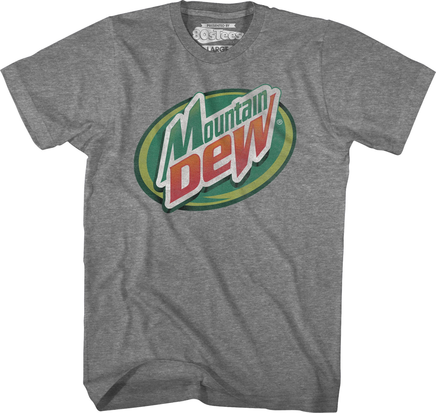 Distressed Circle Logo Mountain Dew T-Shirt
