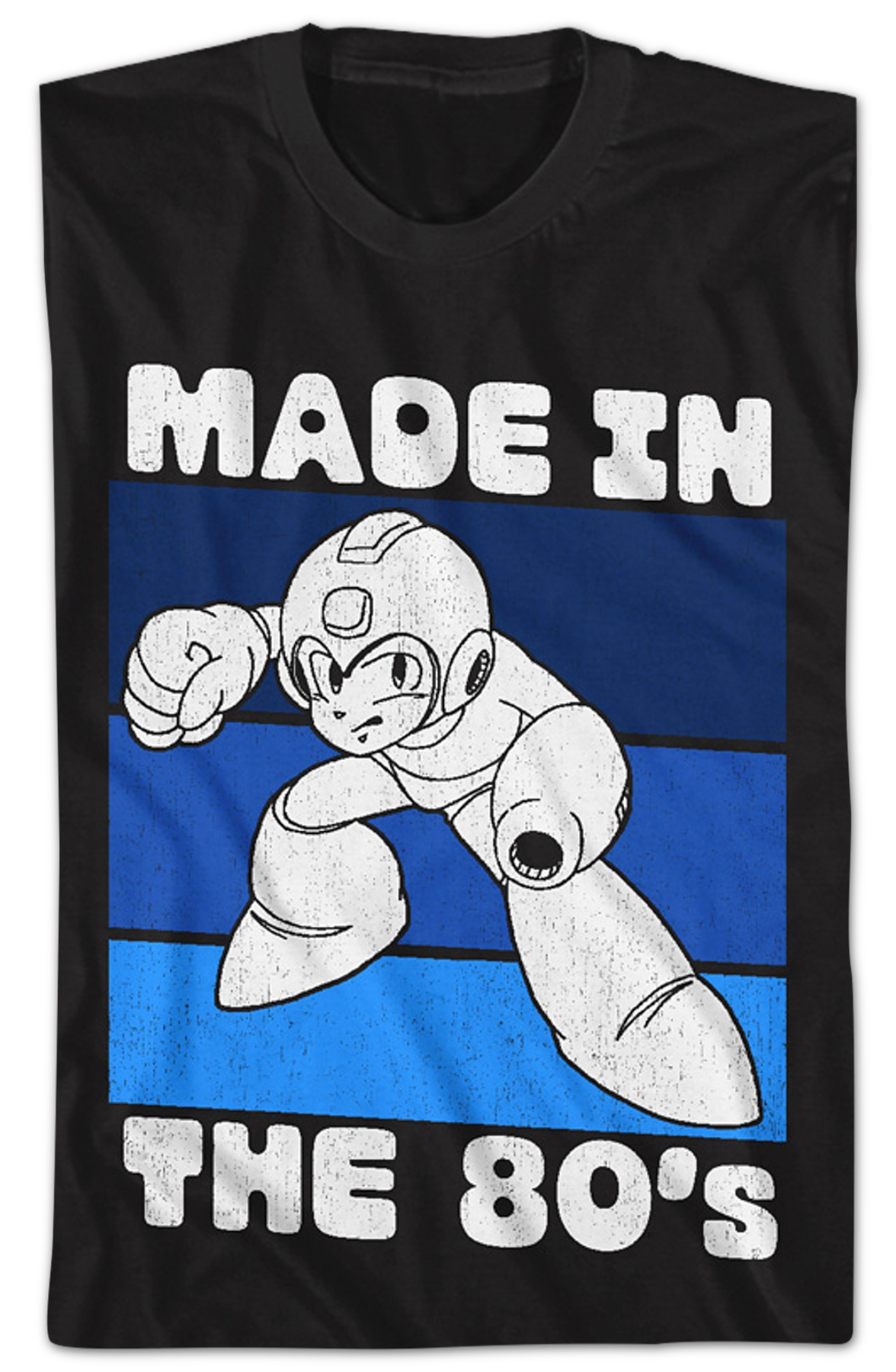 Distressed Made In The 80's Mega Man T-Shirt