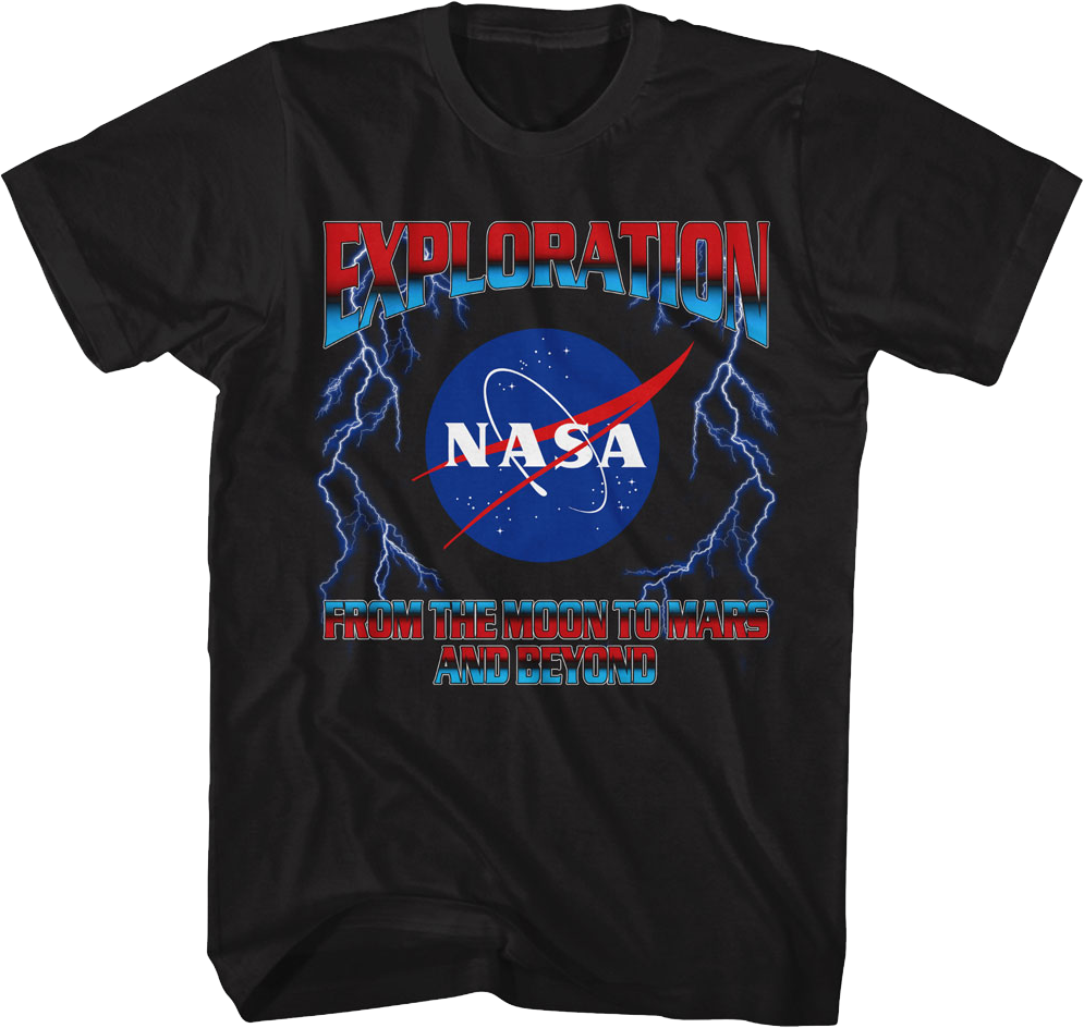 Exploration From The Moon To Mars And Beyond NASA T-Shirt
