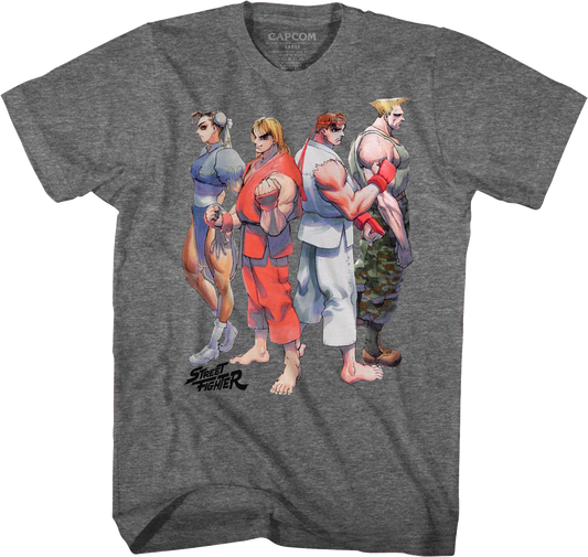 Fighters Lined Up Street Fighter T-Shirt
