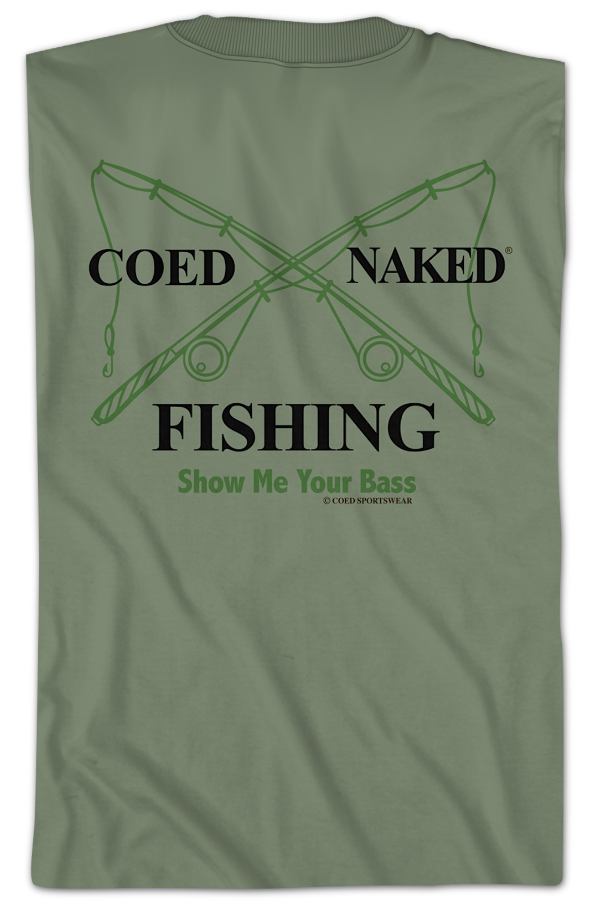 Fishing Coed Naked T-Shirt