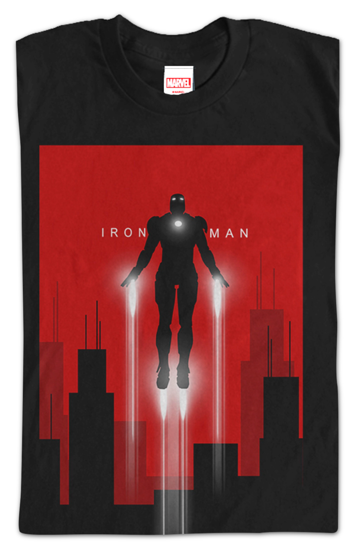 Flying Silhouette Iron Man T-Shirt