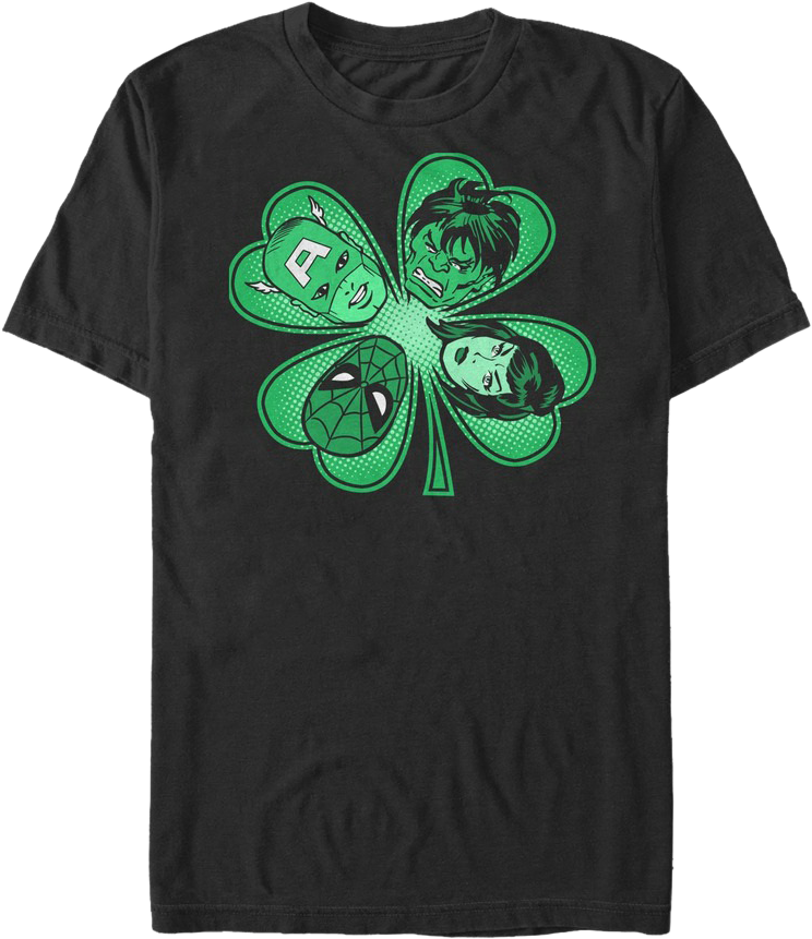 Four Leaf Clover Marvel Comics T-Shirt