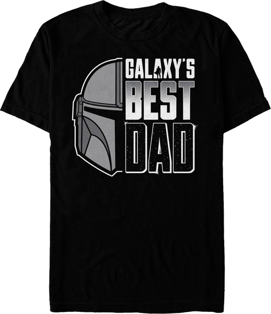 Galaxy's Best Dad The Mandalorian Star Wars T-Shirt