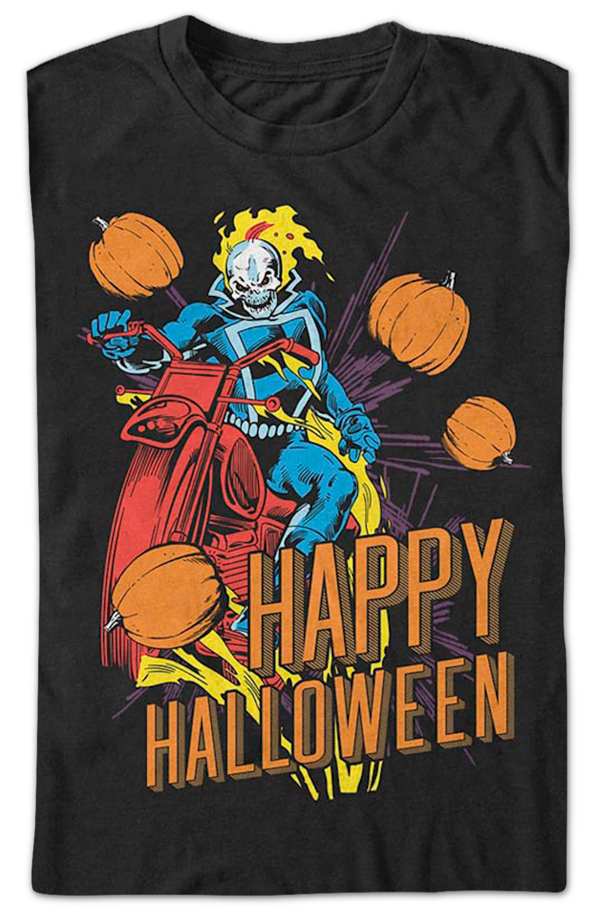 Ghost Rider Happy Halloween Marvel Comics T-Shirt