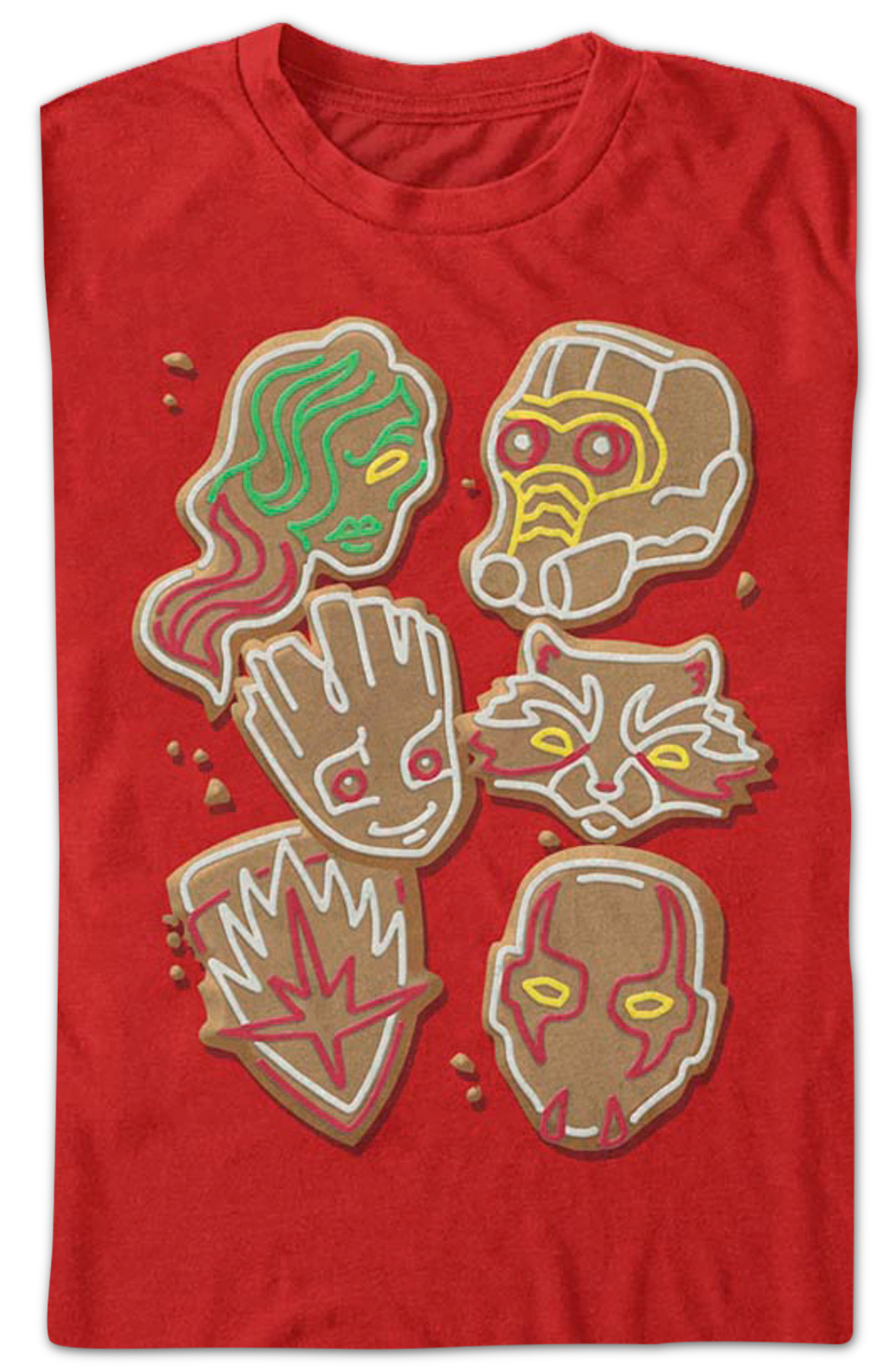 Guardians Of The Galaxy Christmas Cookies Marvel Comics T-Shirt