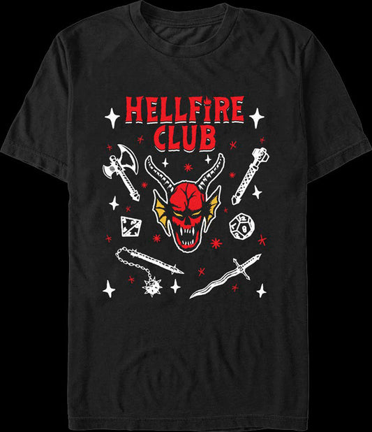 Hellfire Club Symbols Stranger Things T-Shirt