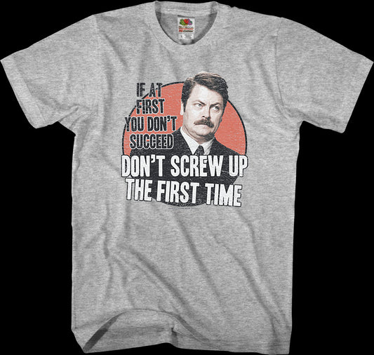 If At First You Don't Succeed Parks and Recreation T-Shirt