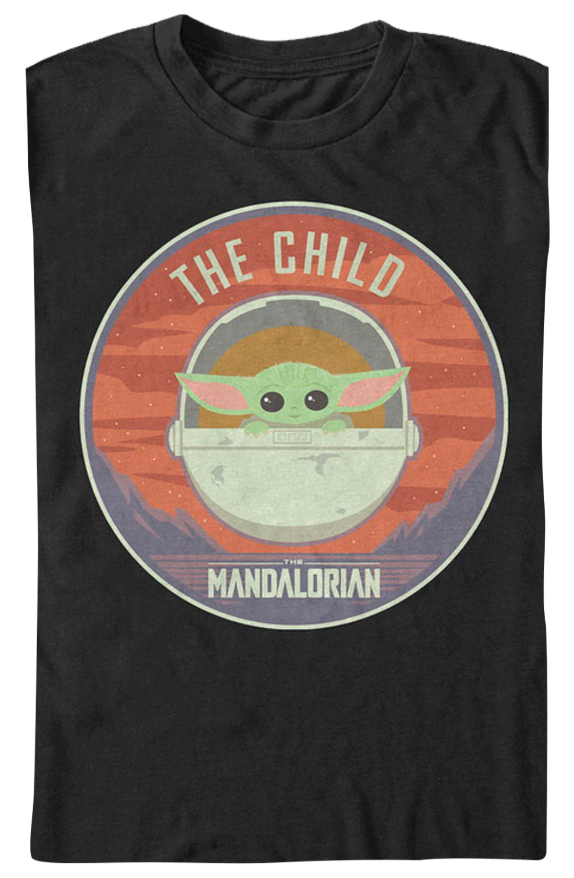 Illustrated Child Star Wars The Mandalorian T-Shirt