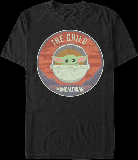 Illustrated Child Star Wars The Mandalorian T-Shirt