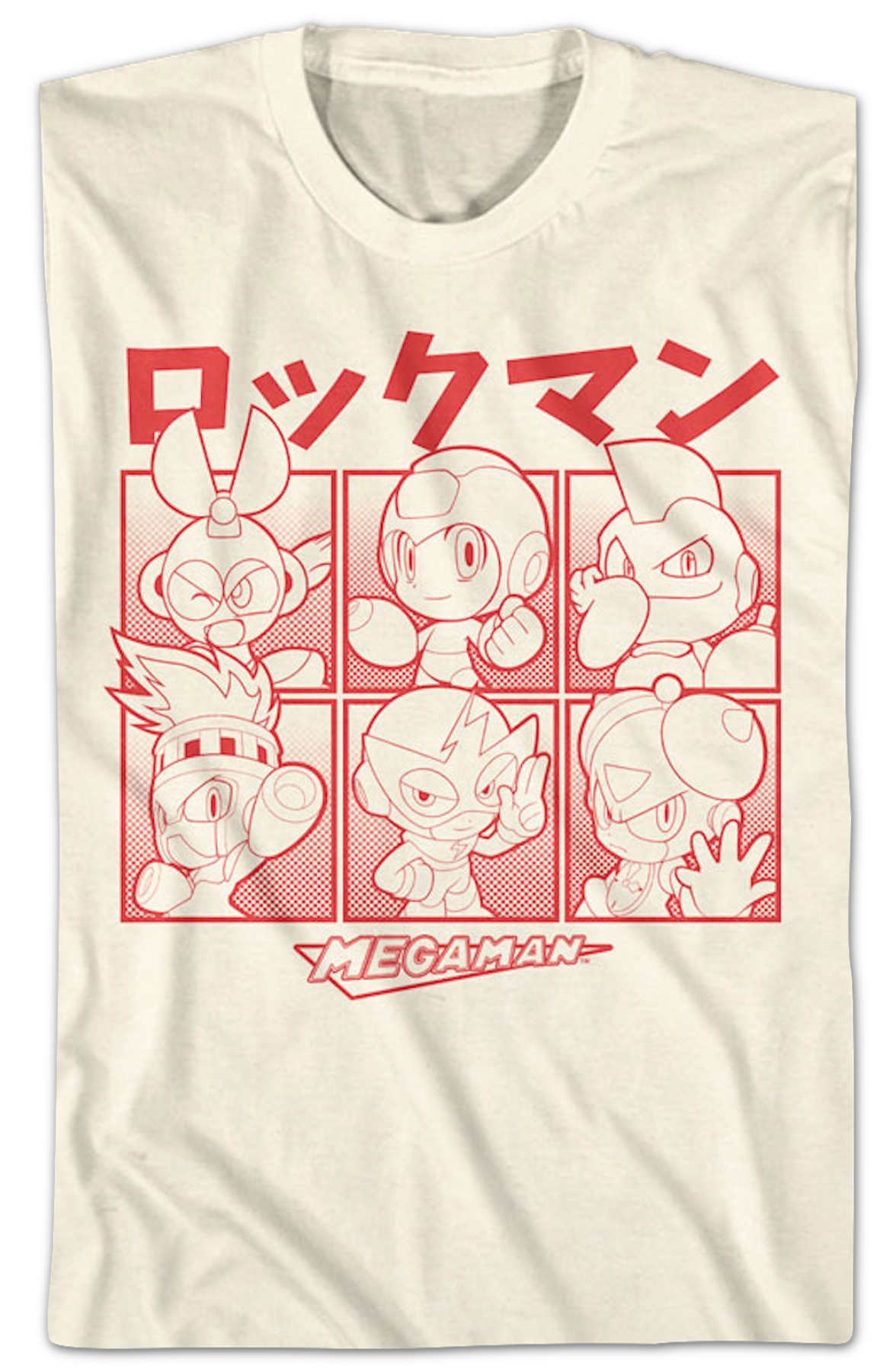 Japanese Blocks Mega Man T-Shirt