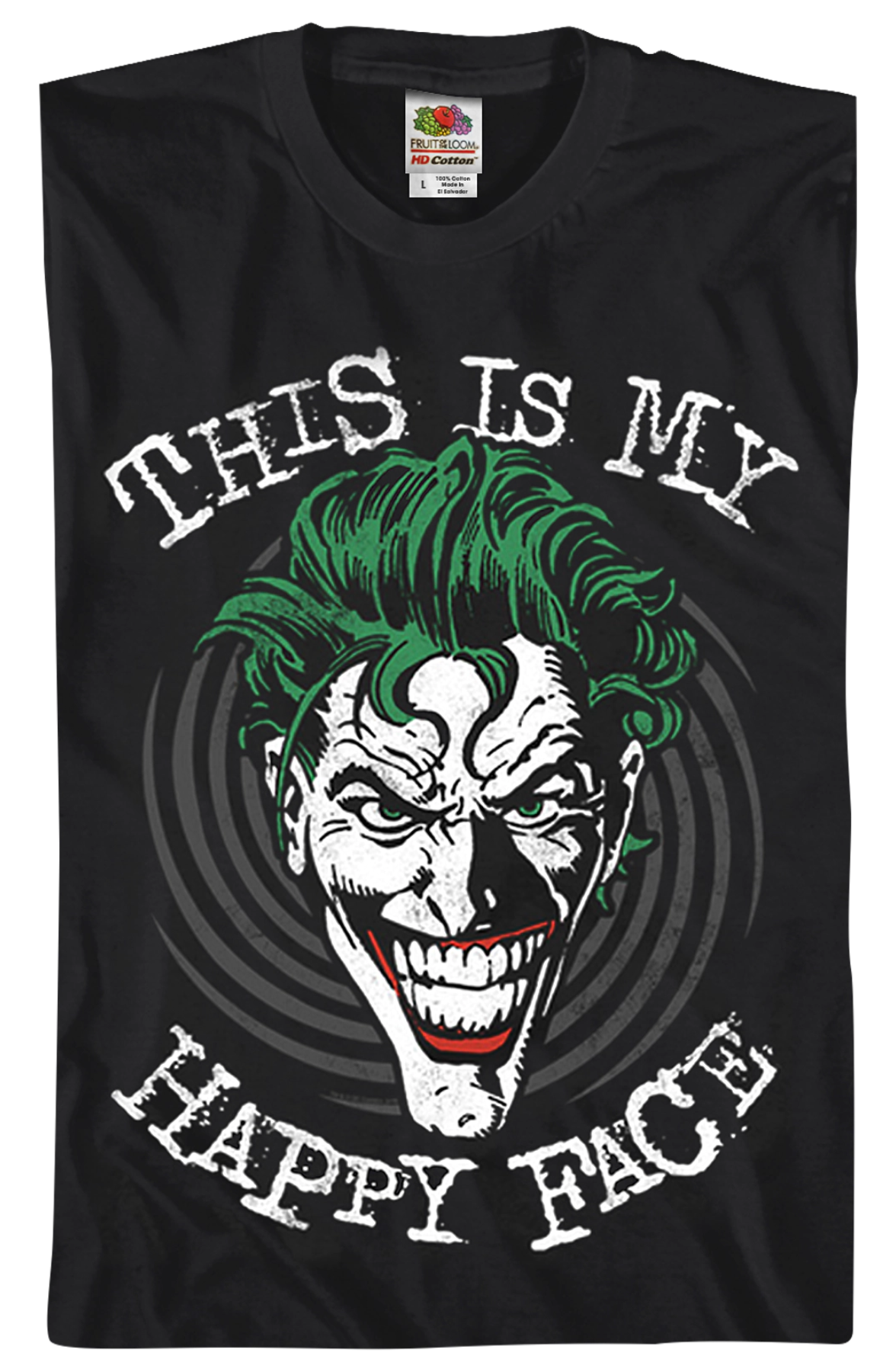 Joker This Is My Happy Face DC Comics T-Shirt
