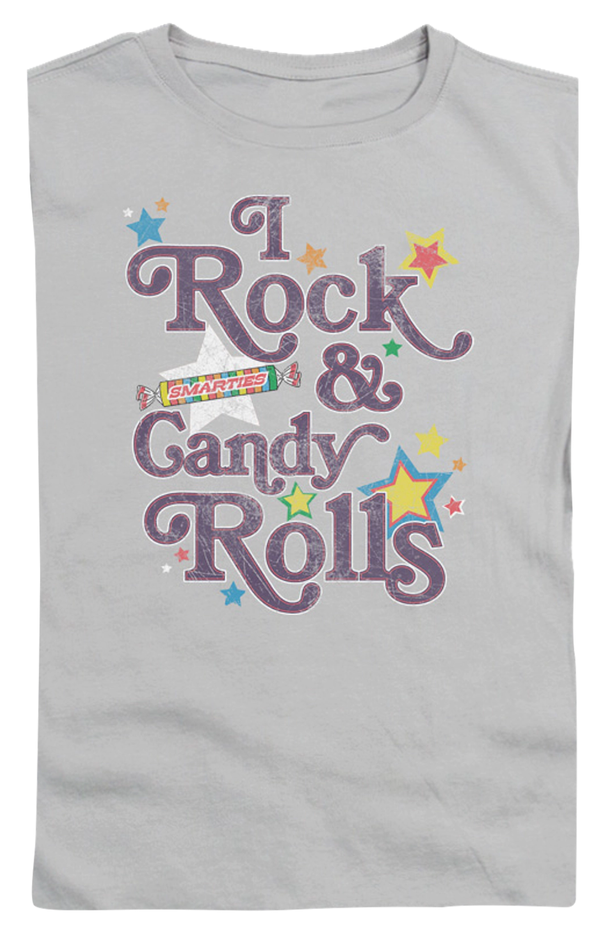 Ladies I Rock and Candy Rolls Smarties Shirt