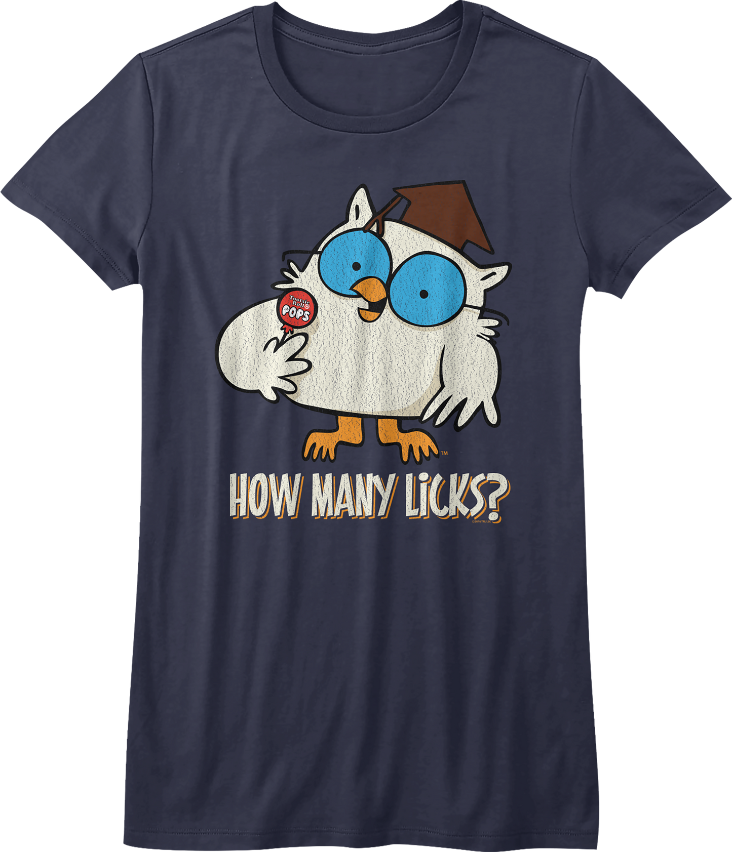Womens Mr. Owl How Many Licks Tootsie Pop Shirt