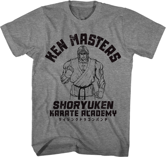 Ken Masters Shoryuken Karate Academy Street Fighter T-Shirt