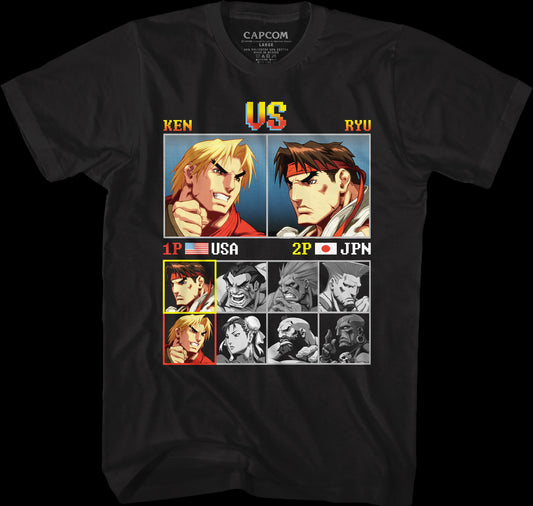 Ken vs Ryu Street Fighter T-Shirt